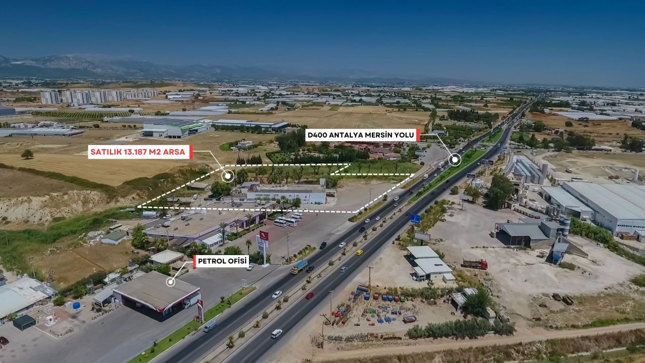 Grundstück in Antalya, Türkei, 13 187 m² - Foto 1