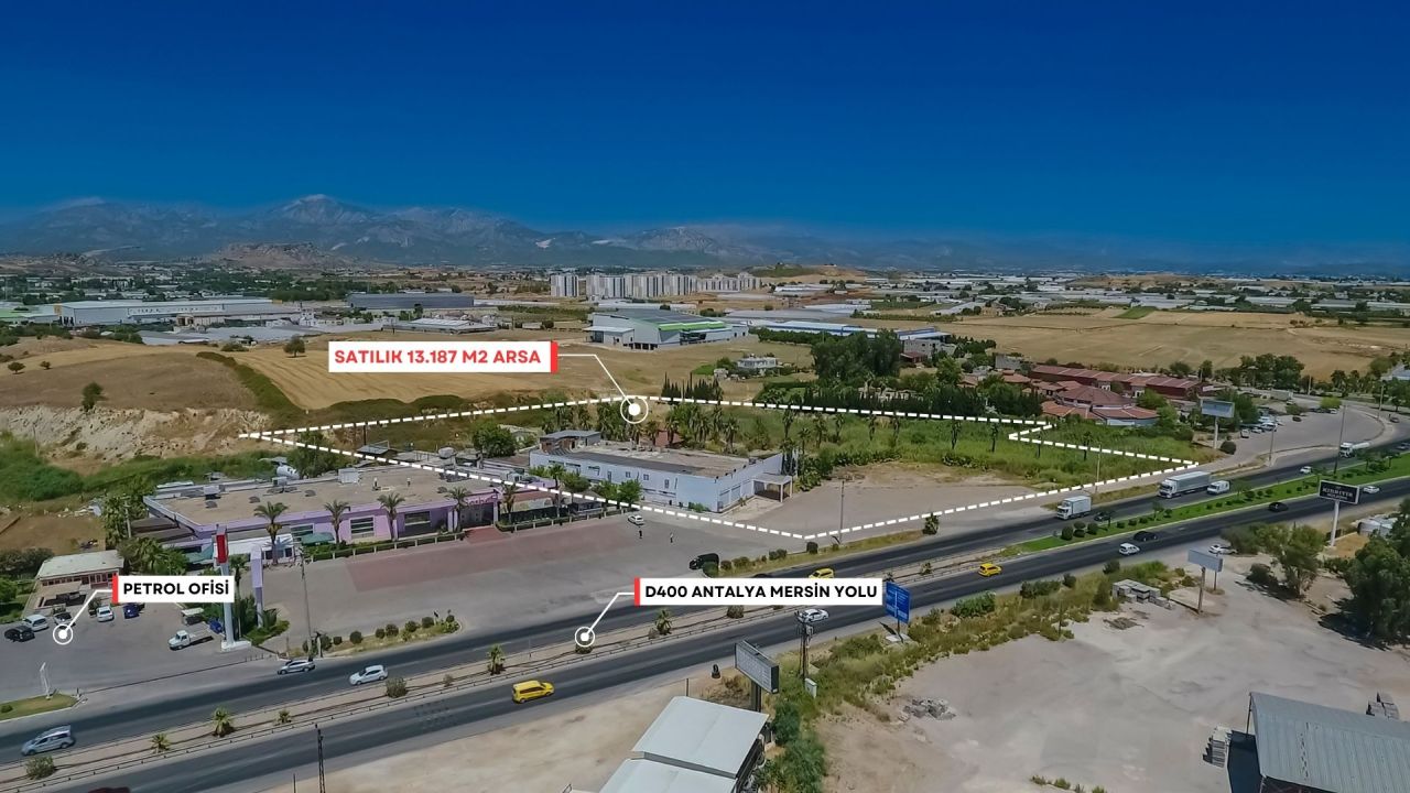 Grundstück in Antalya, Türkei, 13 187 m² - Foto 3