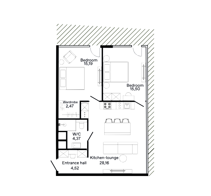 Appartement sur l'île de Phuket, Thaïlande, 92.3 m² - image 15