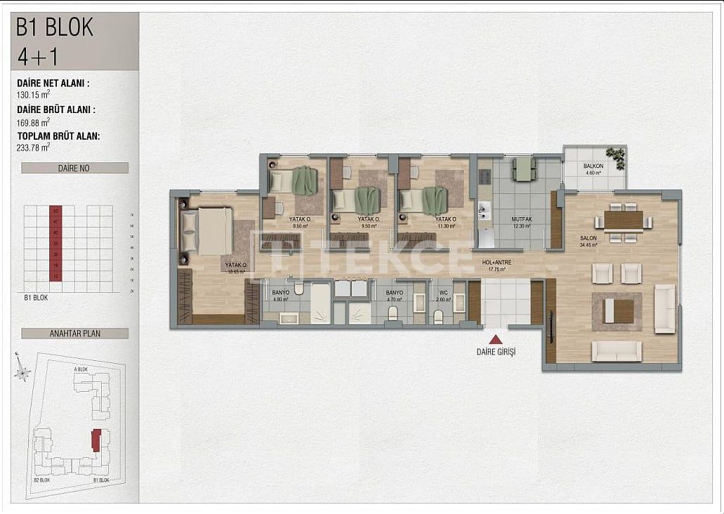Apartment in Pendik, Turkey, 81 m² - picture 12