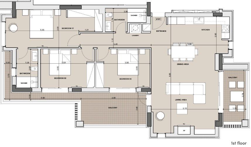 Flat in Athens, Greece, 127 m² - picture 9