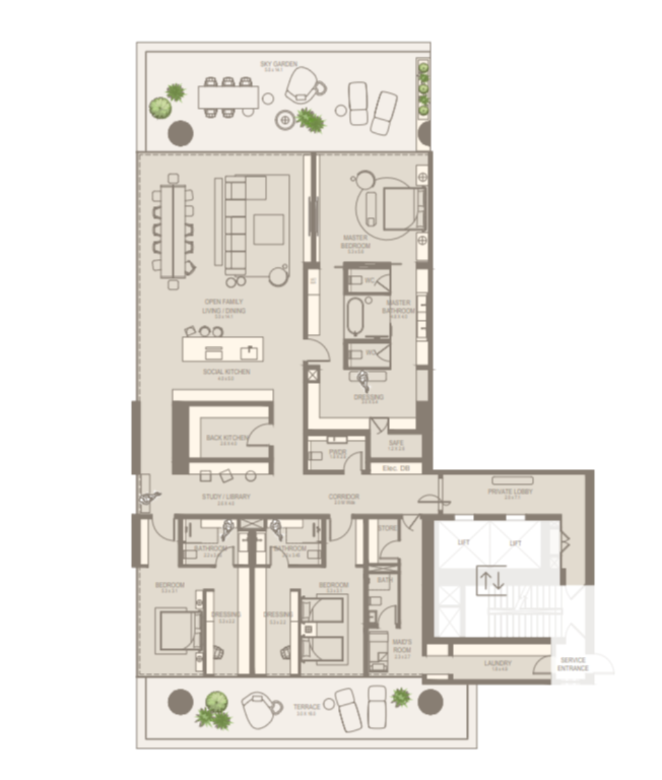 Flat in Dubai, UAE, 528 m² - picture 8