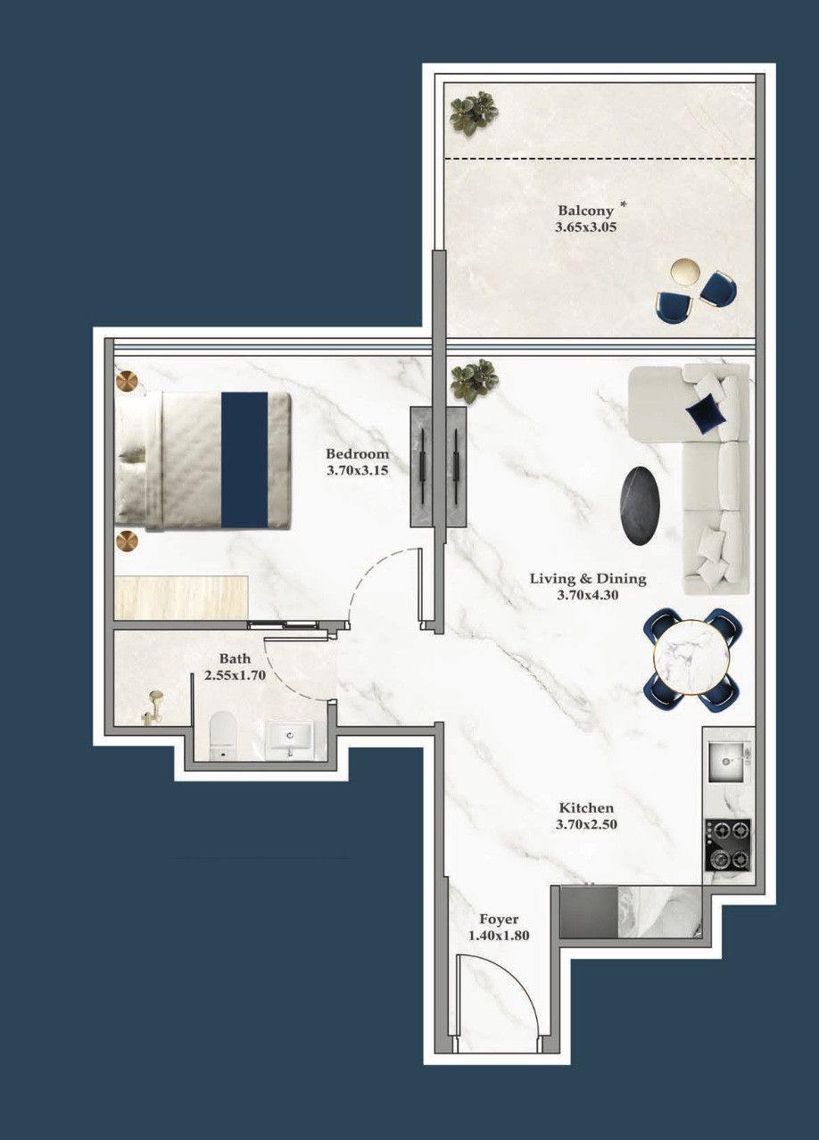 Appartement à Dubaï, EAU, 51 m² - image 14