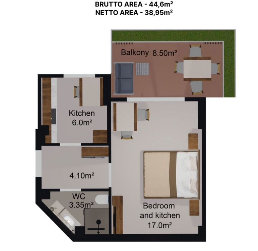 Wohnung in Sansibar, Tansania, 44 m² - Foto 15