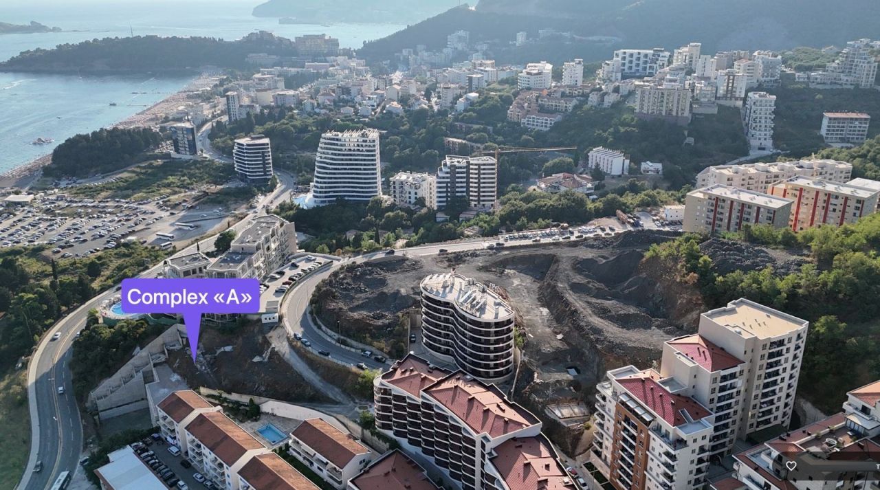 Flat in Budva, Montenegro, 53 m² - picture 1