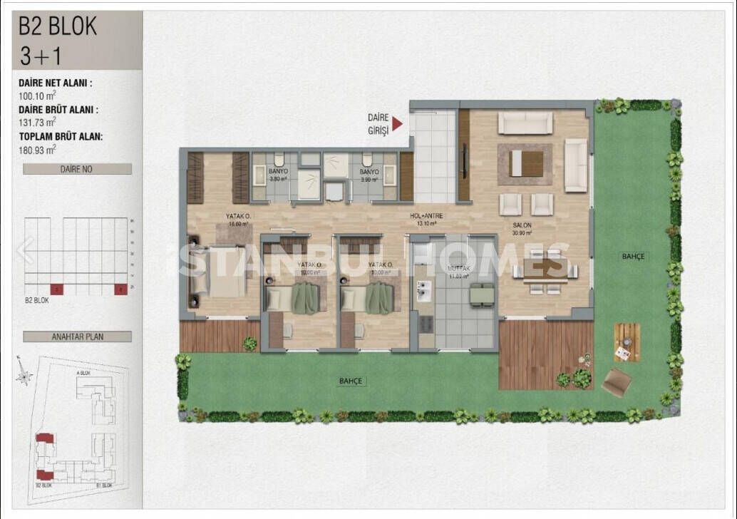 Apartamento en Pendik, Turquia, 81 m² - imagen 9