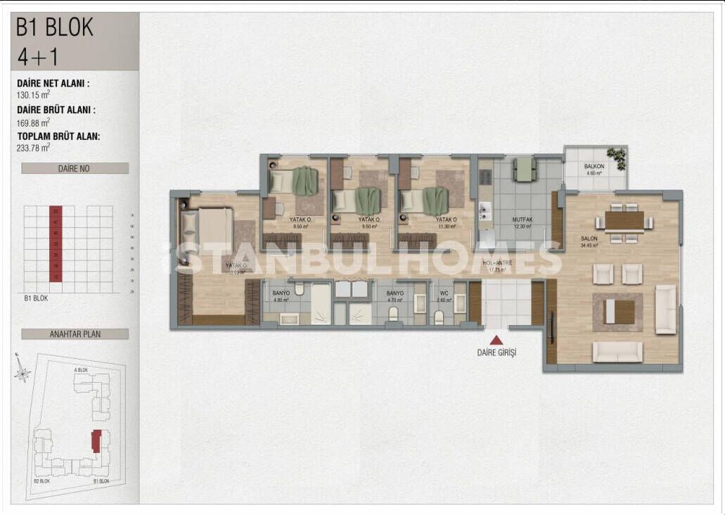 Apartamento en Pendik, Turquia, 81 m² - imagen 11