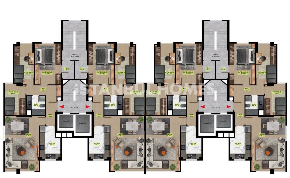 Apartment in Istanbul, Turkey, 110 m² - picture 16