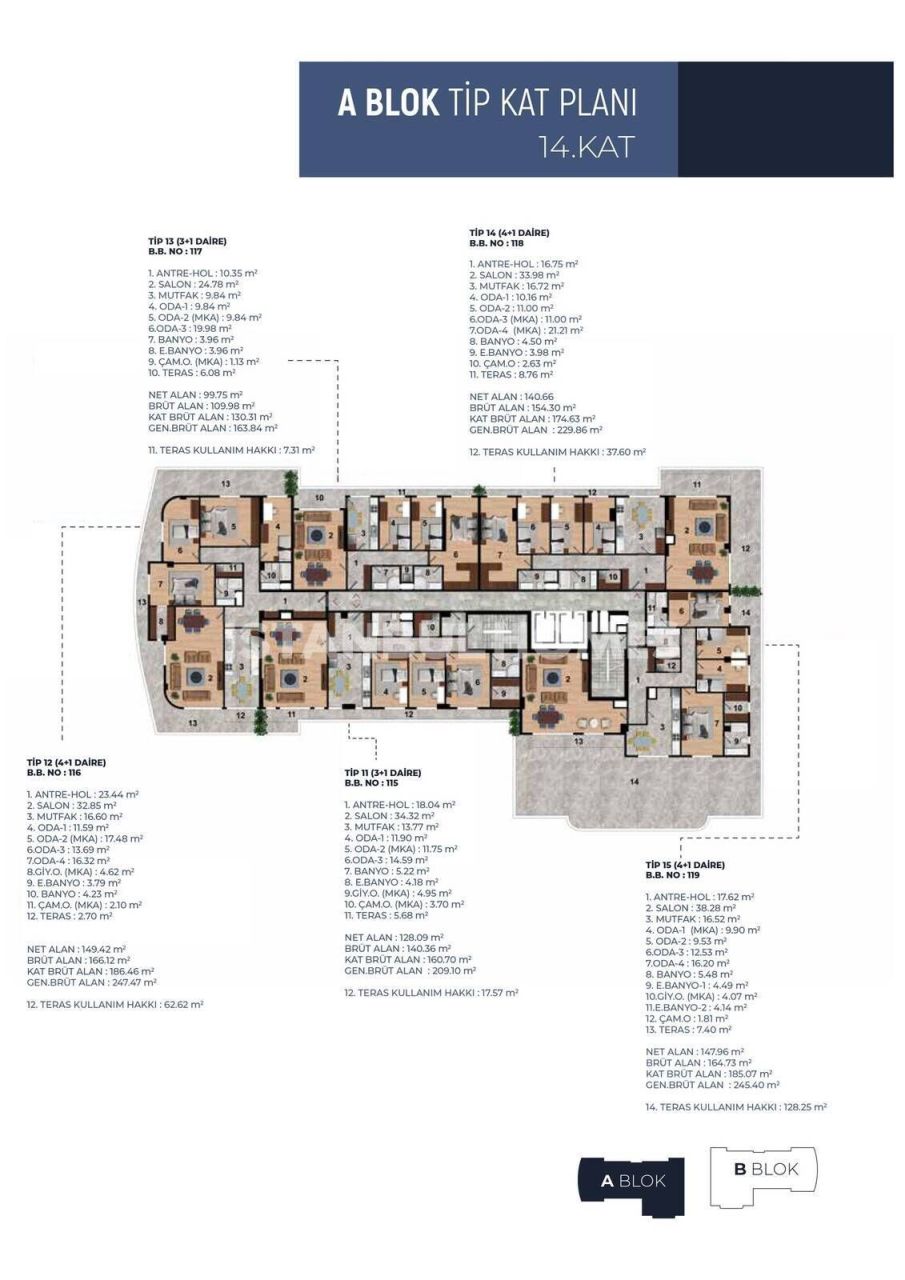 Appartamenti a Istanbul, Turchia, 164 m² - foto 10