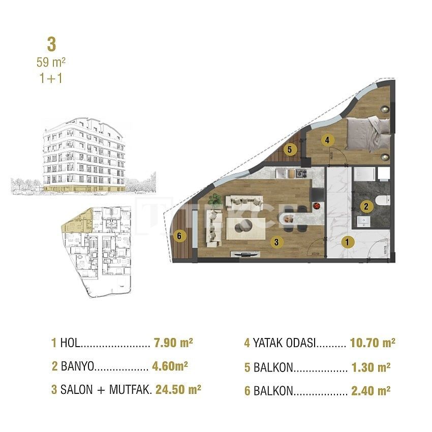 Appartement à Antalya, Turquie, 58 m² - image 16