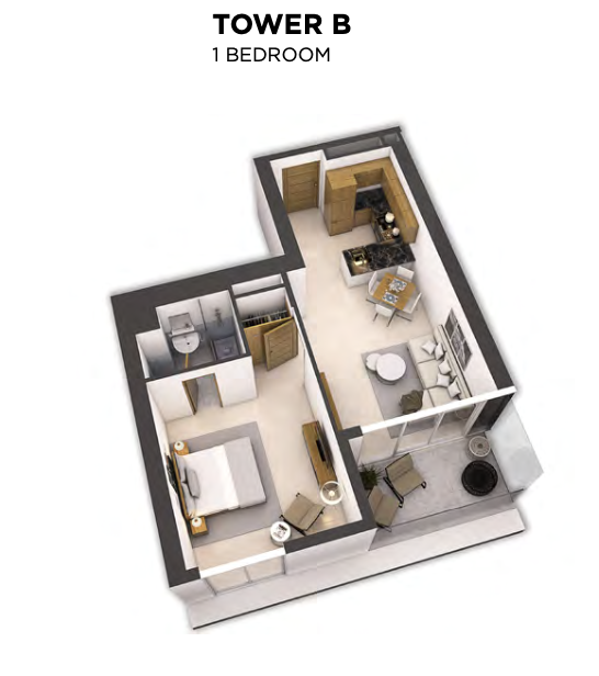 Flat in Dubai, UAE, 37 m² - picture 7