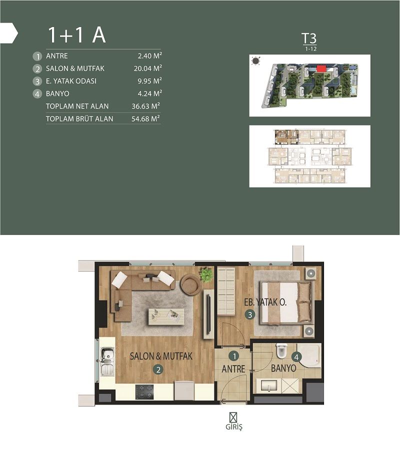 Apartment in Kartal, Turkey, 54 m² - picture 5