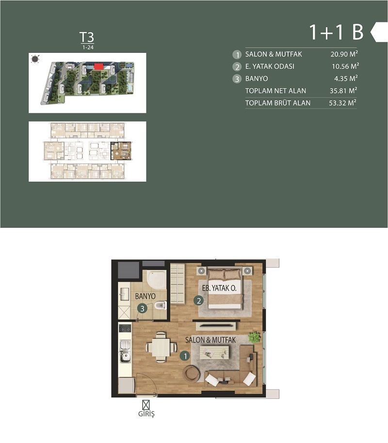 Apartment in Kartal, Turkey, 54 m² - picture 6
