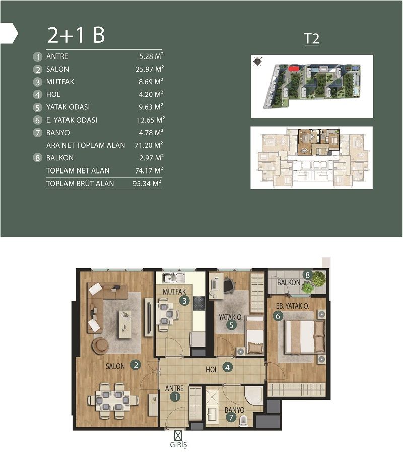 Apartment in Kartal, Turkey, 54 m² - picture 7
