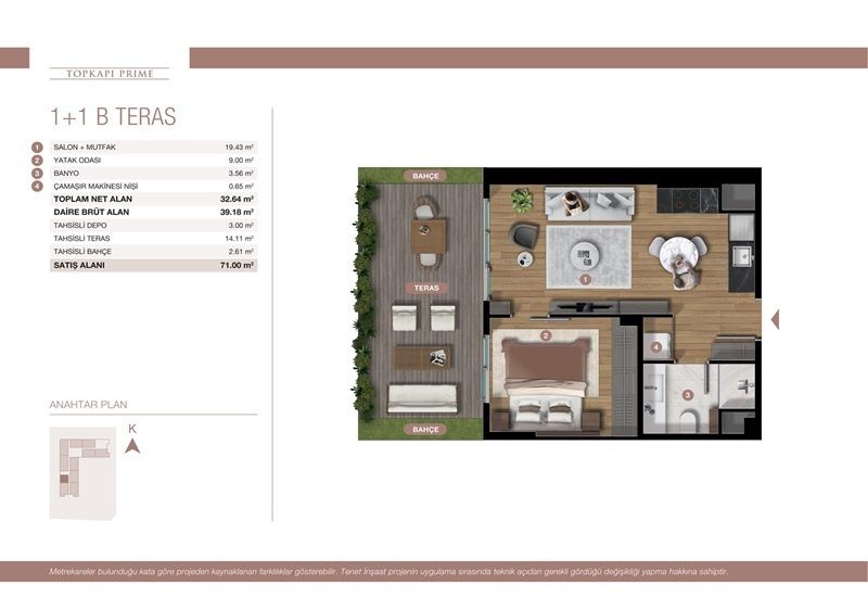 Appartement à Istanbul, Turquie, 54 m² - image 6