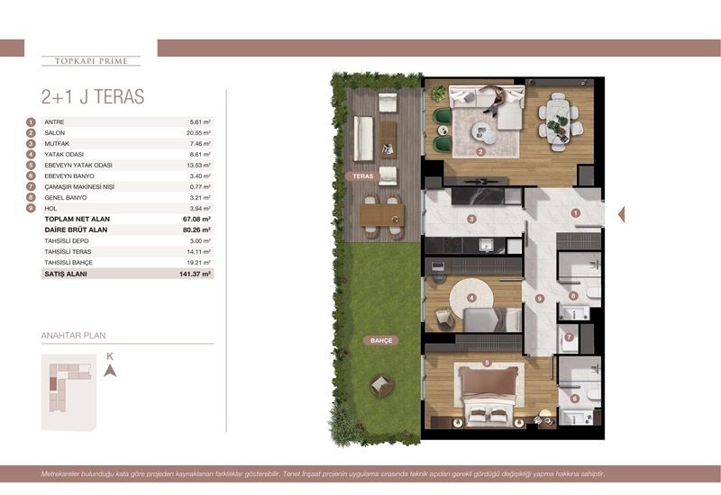 Appartement à Istanbul, Turquie, 54 m² - image 10