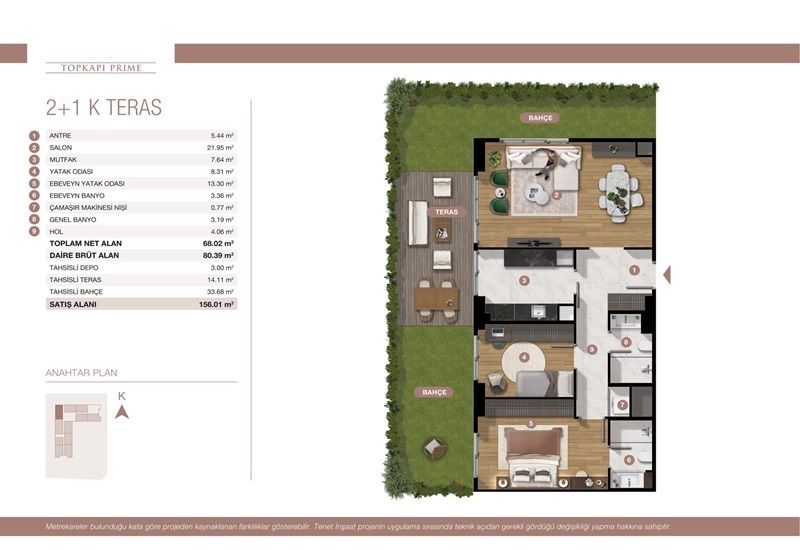 Appartement à Istanbul, Turquie, 54 m² - image 11