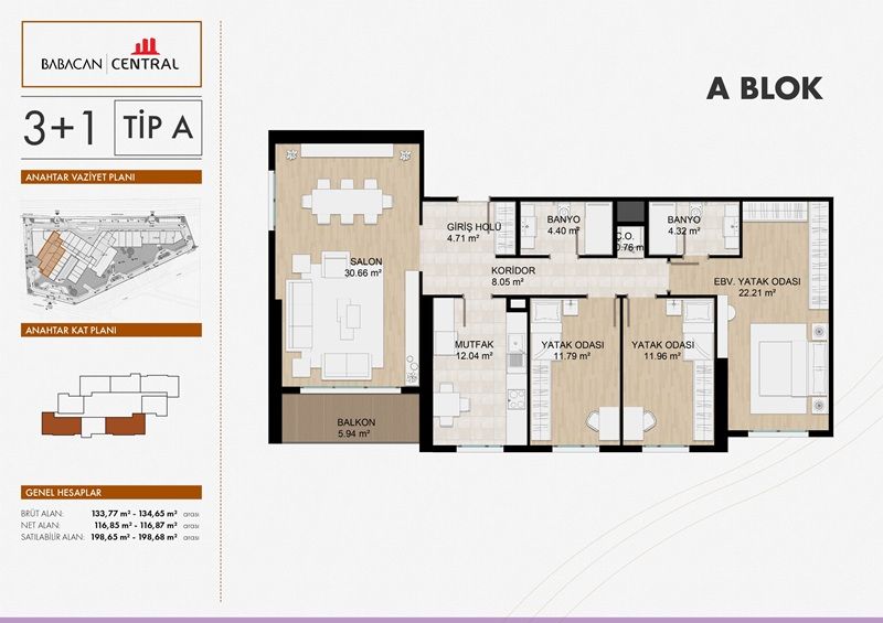 Appartamenti a Beylikdüzü, Turchia, 186 m² - foto 2