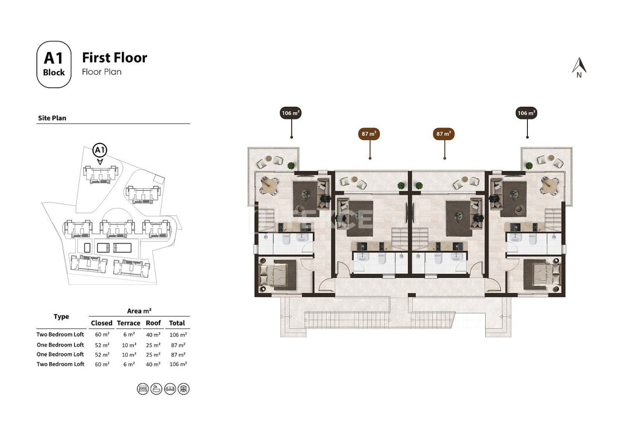 Apartamento en Gazimağusa, Chipre, 42 m² - imagen 17