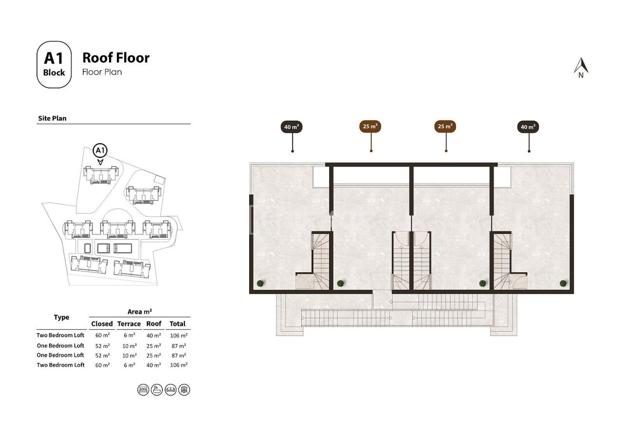 Ático en Gazimağusa, Chipre, 87 m² - imagen 19