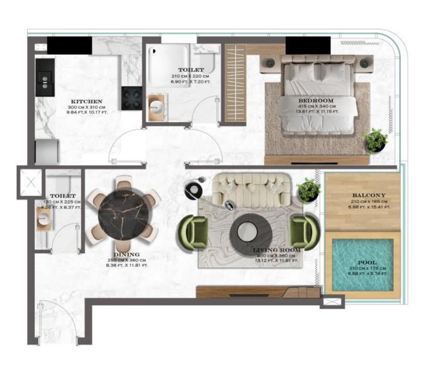 Piso en Dubái, EAU, 75 m² - imagen 13