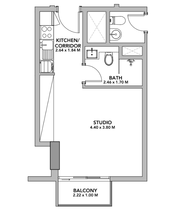 Estudio en Sharjah, EAU, 38 m² - imagen 10