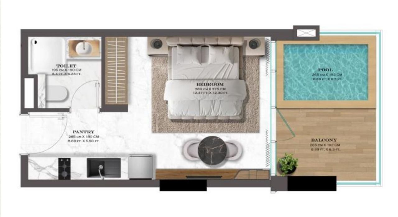 Studio in Dubai, UAE, 36 m² - picture 13