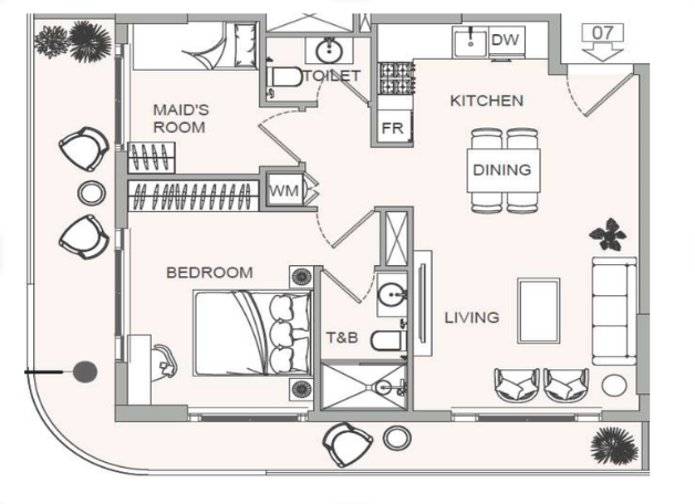 Wohnung in Dubai, VAE, 37 m² - Foto 8
