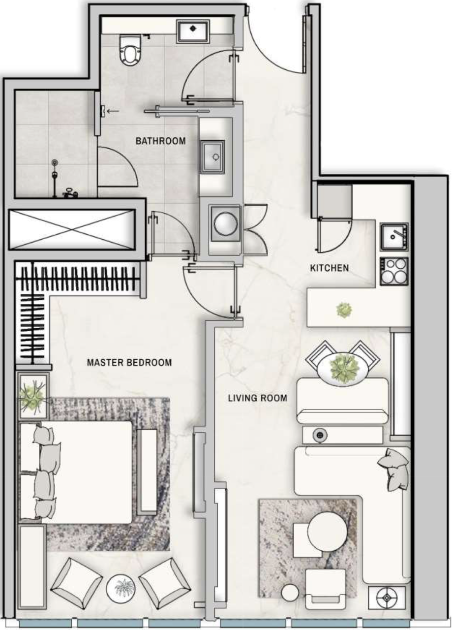 Appartamento a Dubai, EAU, 70 m² - foto 17