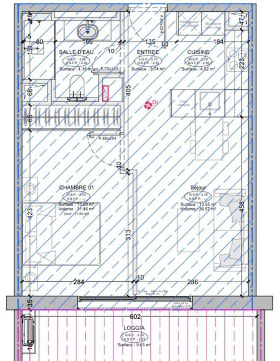 Appartement aux Les Moneghetti, Monaco, 59 m² - image 8