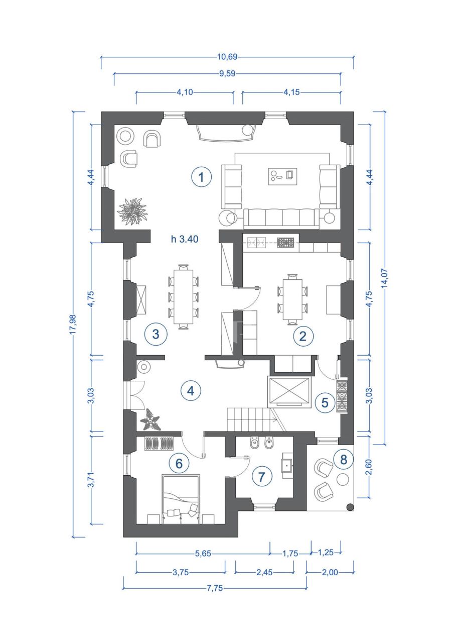 Villa sul Lago di Garda, Italia, 457 m² - foto 15