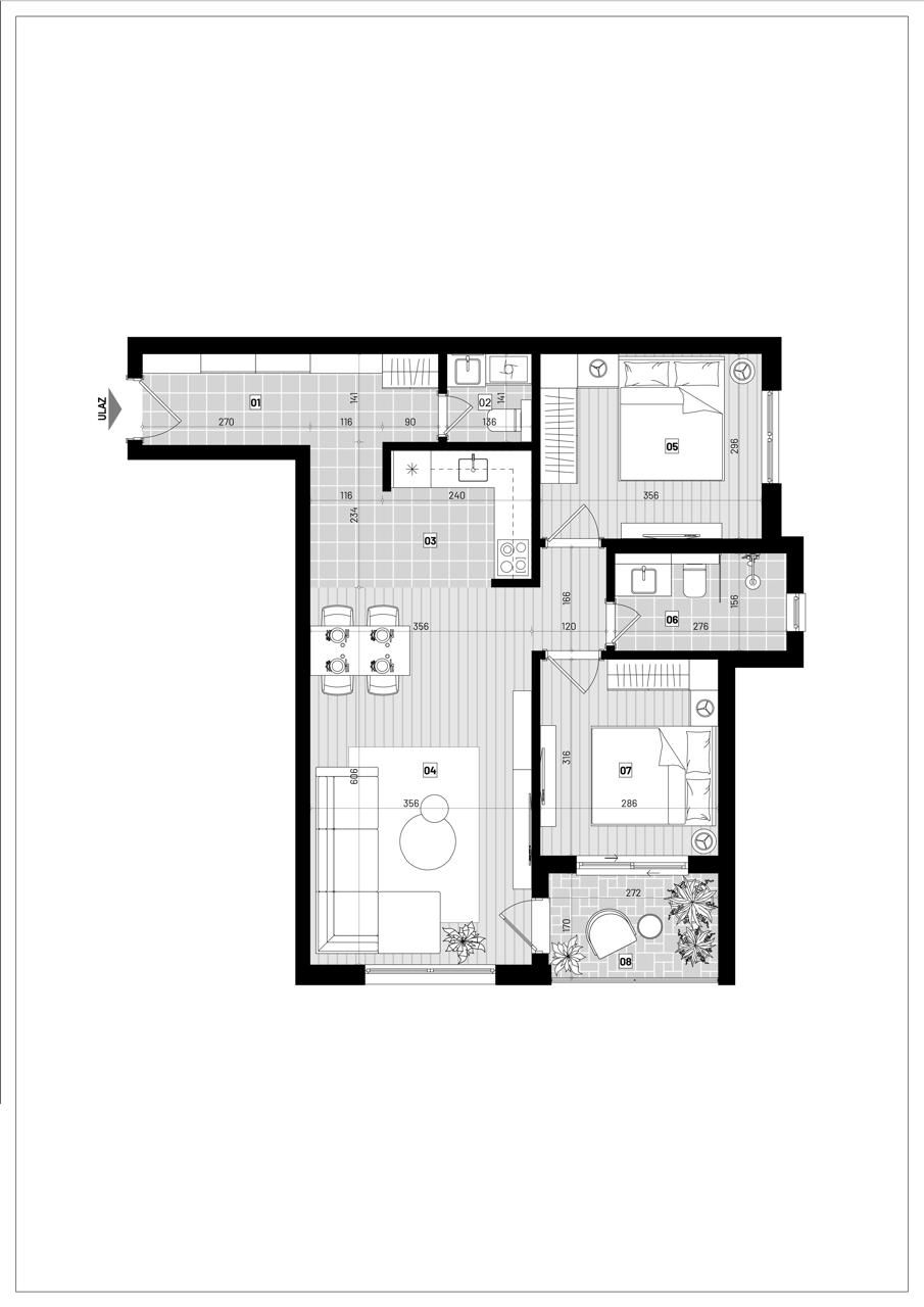 Appartamento a Bar, Montenegro, 47 m² - foto 7