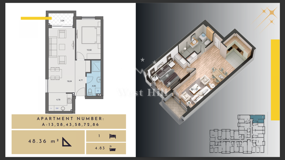 Appartement à Budva, Monténégro, 67 m² - image 1