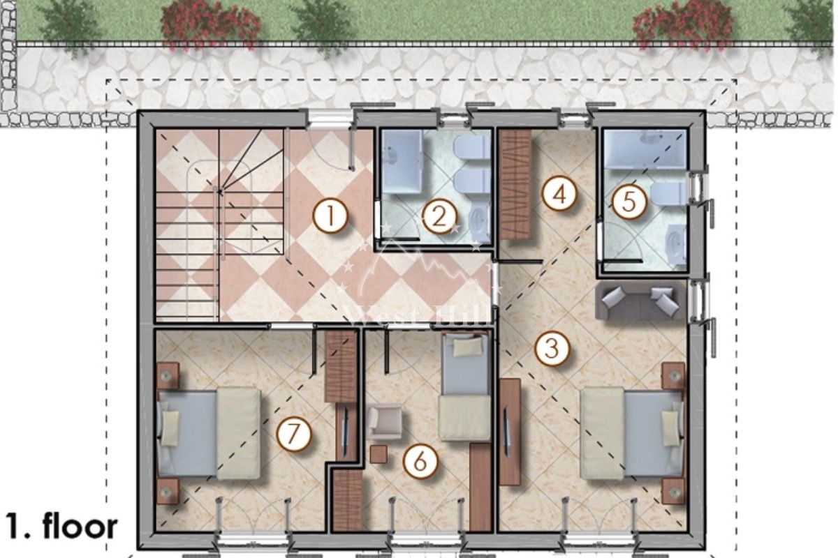 Casa a Kostanjica, Montenegro, 235 m² - foto 17