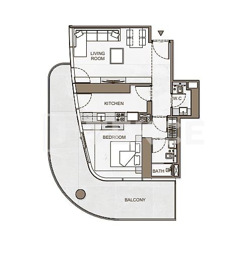 Apartment Business Bay, VAE, 44 m² - Foto 9