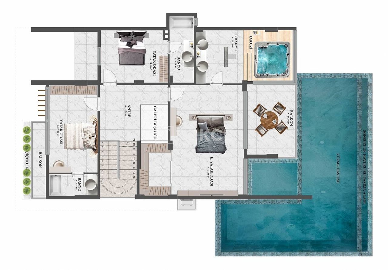 Villa à Alanya, Turquie, 310 m² - image 15