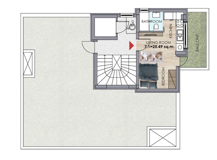 Apartment in Athens, Greece, 25 m² - picture 4