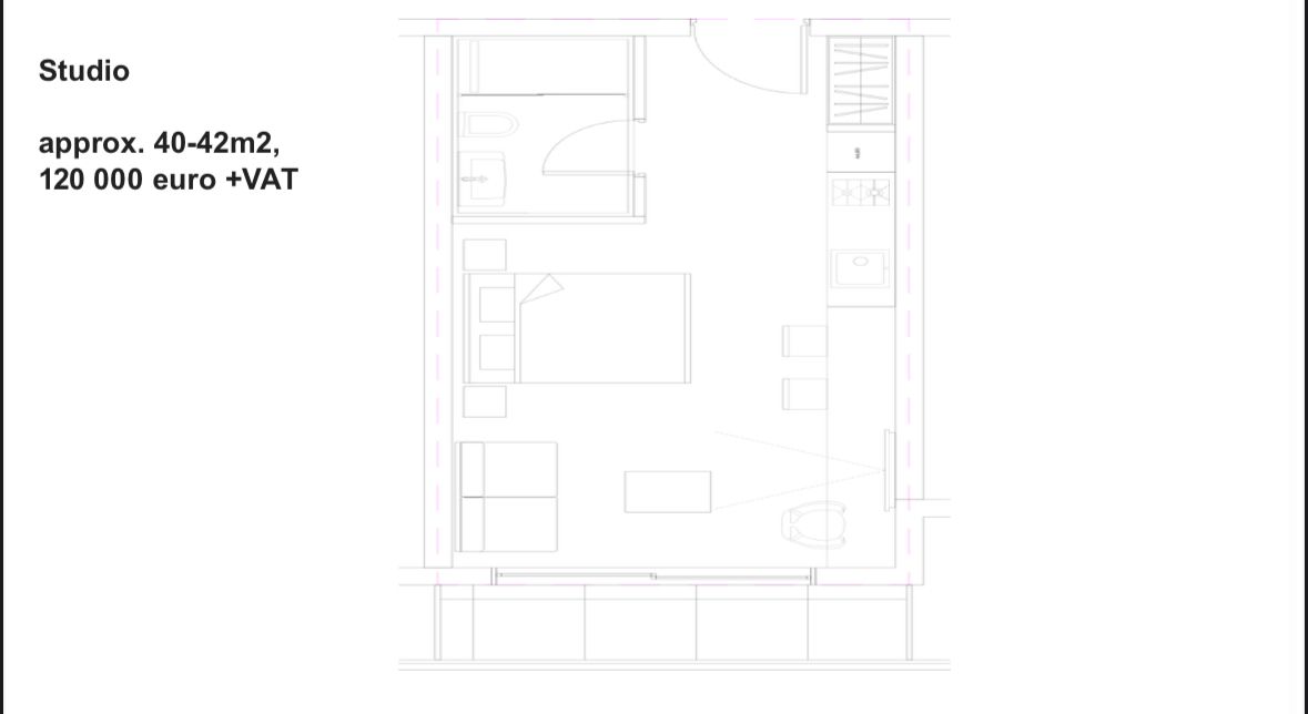 Flat in Paphos, Cyprus, 40 m² - picture 8