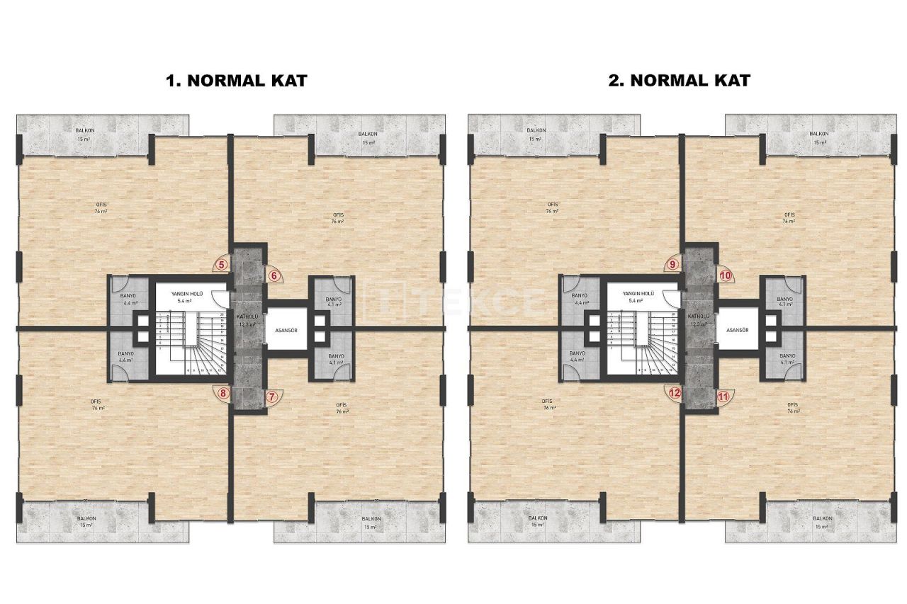 Bureau à Yalova, Turquie, 135 m² - image 7