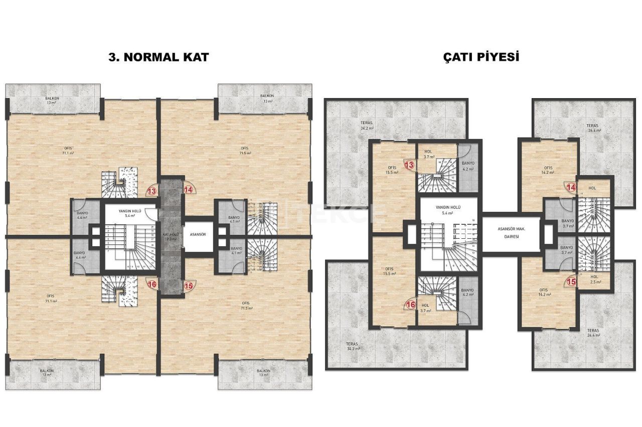 Bureau à Yalova, Turquie, 135 m² - image 8
