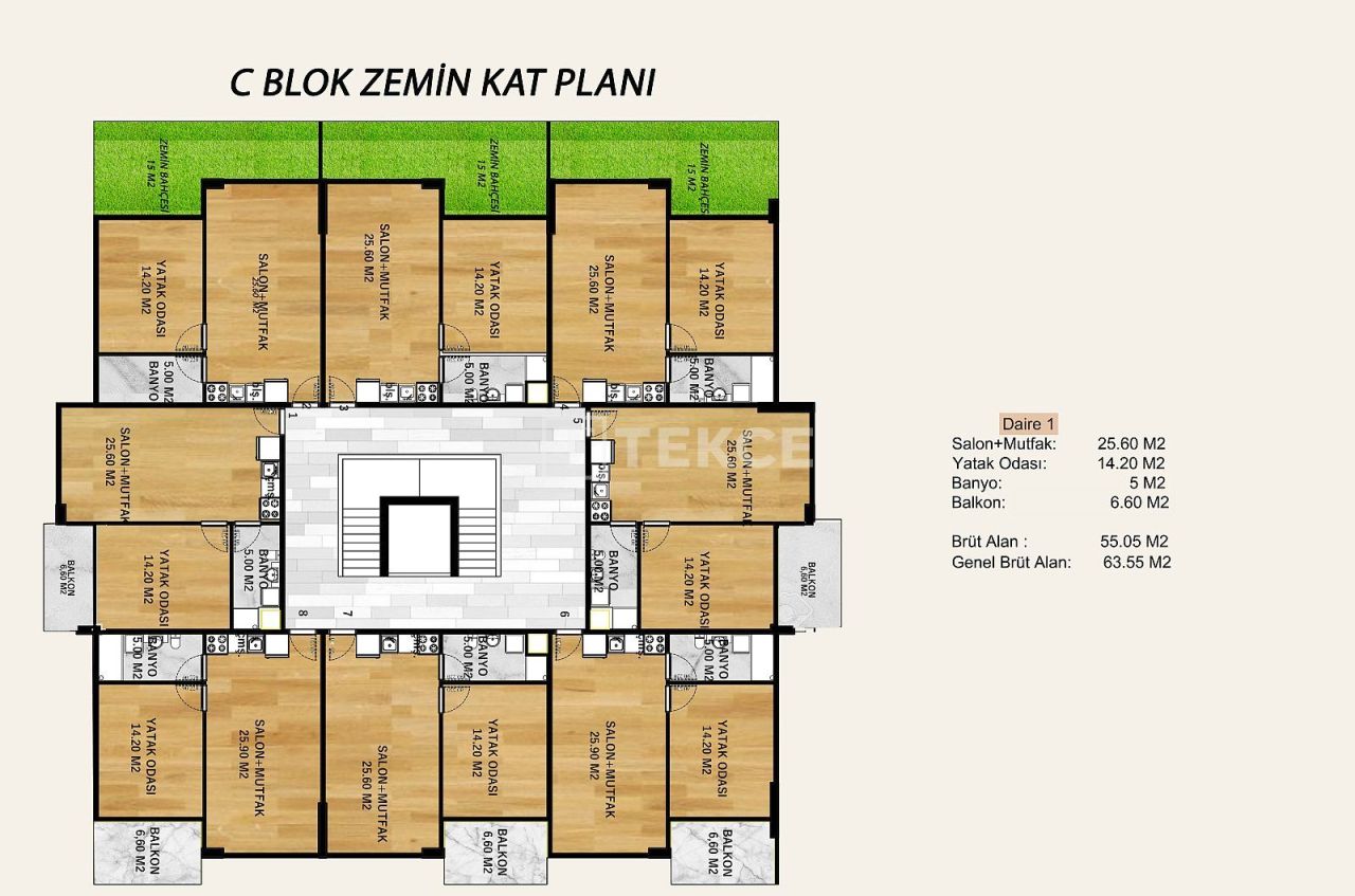 Apartment in Yalova, Turkey, 68 m² - picture 14