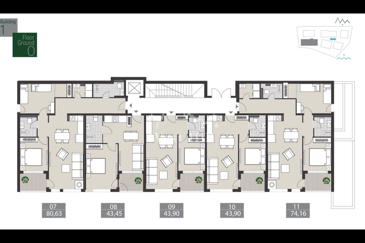 Apartamento en Tivat, Montenegro, 24 m² - imagen 9