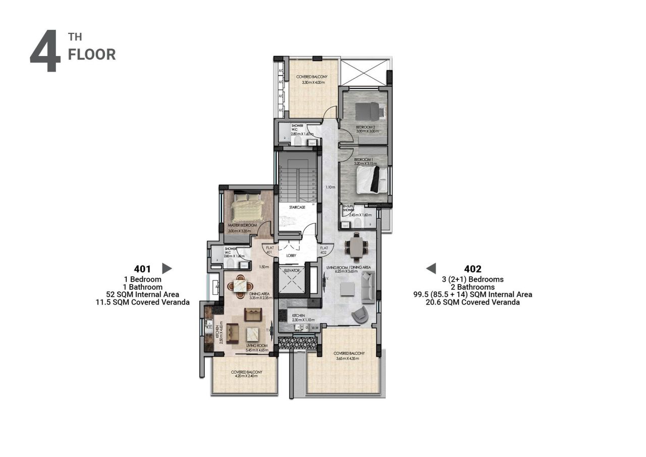 Apartment in Larnaka, Zypern, 110 m² - Foto 2