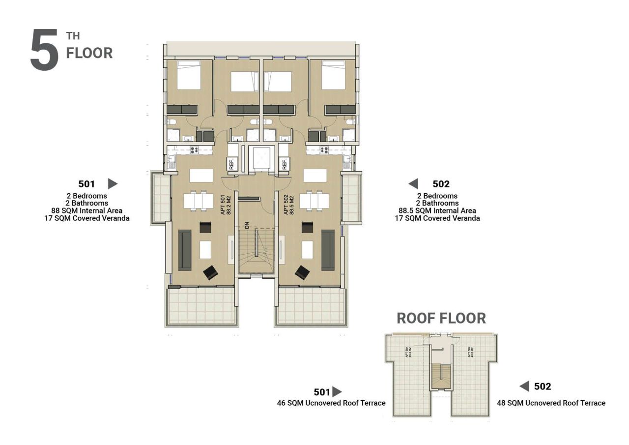 Apartment in Larnaka, Zypern, 88 m² - Foto 2