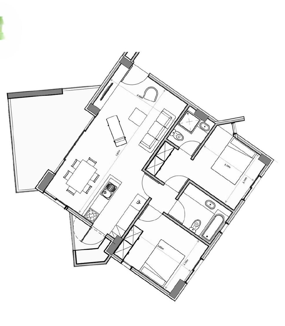 Apartment in Nicosia, Cyprus, 79 m² - picture 6