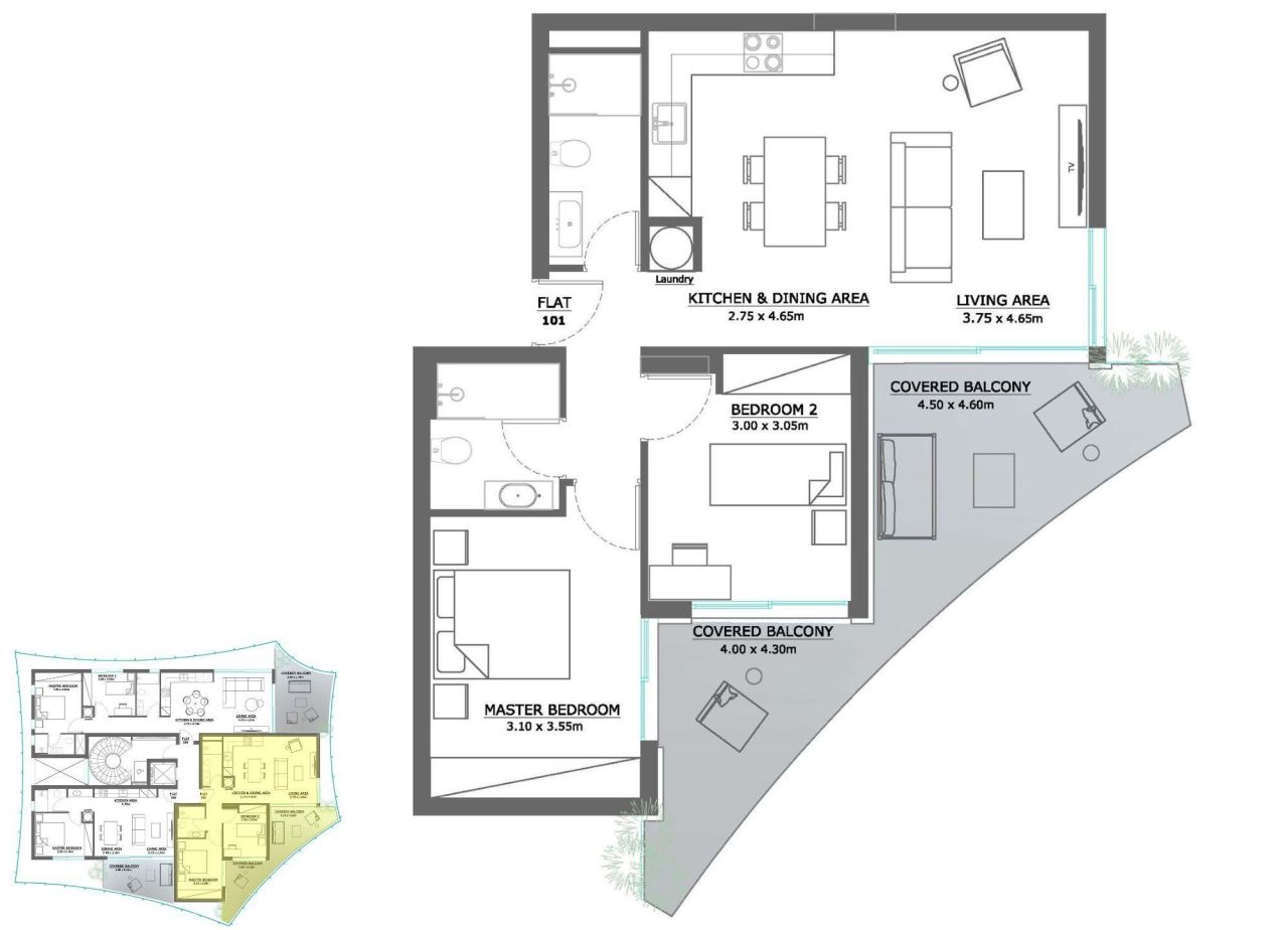 Apartment in Nicosia, Cyprus, 110 m² - picture 7
