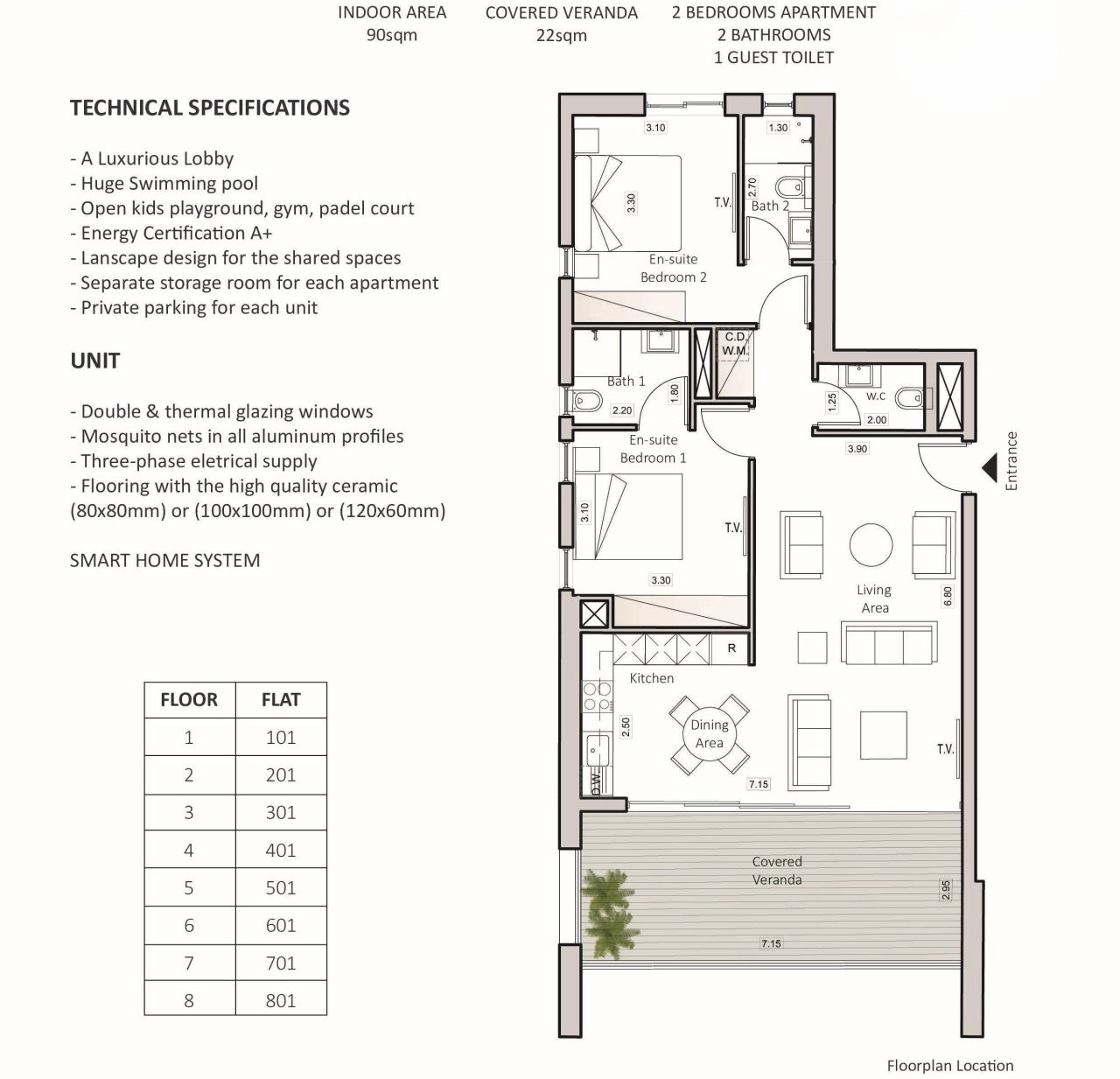 Apartment in Larnaka, Zypern, 90 m² - Foto 9