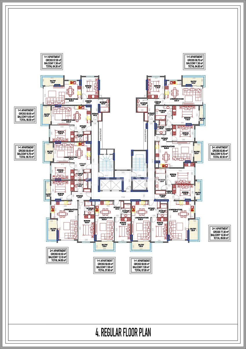 Apartamento en Alanya, Turquia, 57 m² - imagen 9