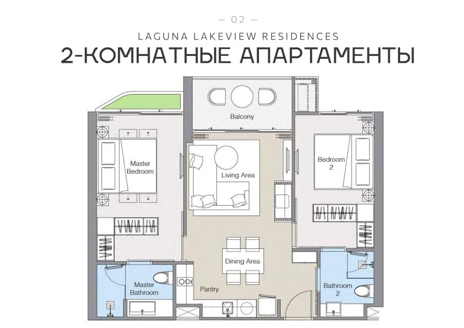 Apartamento en Bang Tao, Tailandia, 48 m² - imagen 5