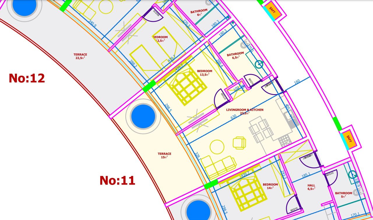 Apartment in Konakli, Turkey, 60 m² - picture 16